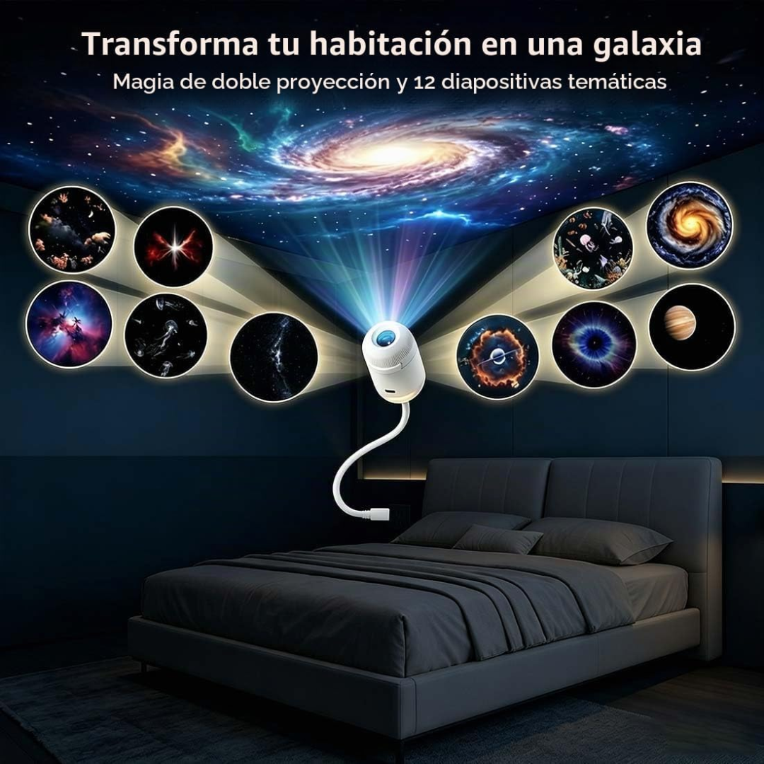 Lampara de luz nocturna cielo estrellado