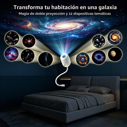 Lampara de luz nocturna cielo estrellado